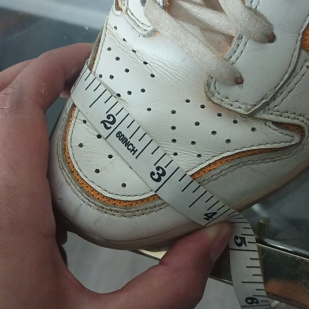 Nike Sky High Hidden Wedge White And Orange Size 8 - Picture 16 of 16
